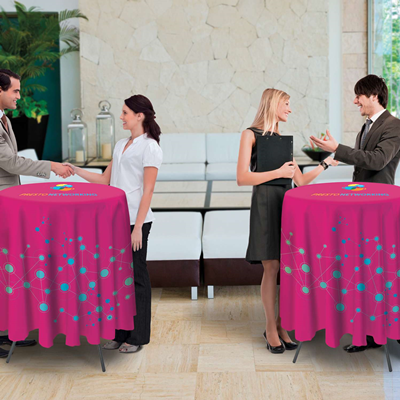 Sampler Table Cover Custom Round Table Covers | Full Color Dye Sublimated Tablecloths
